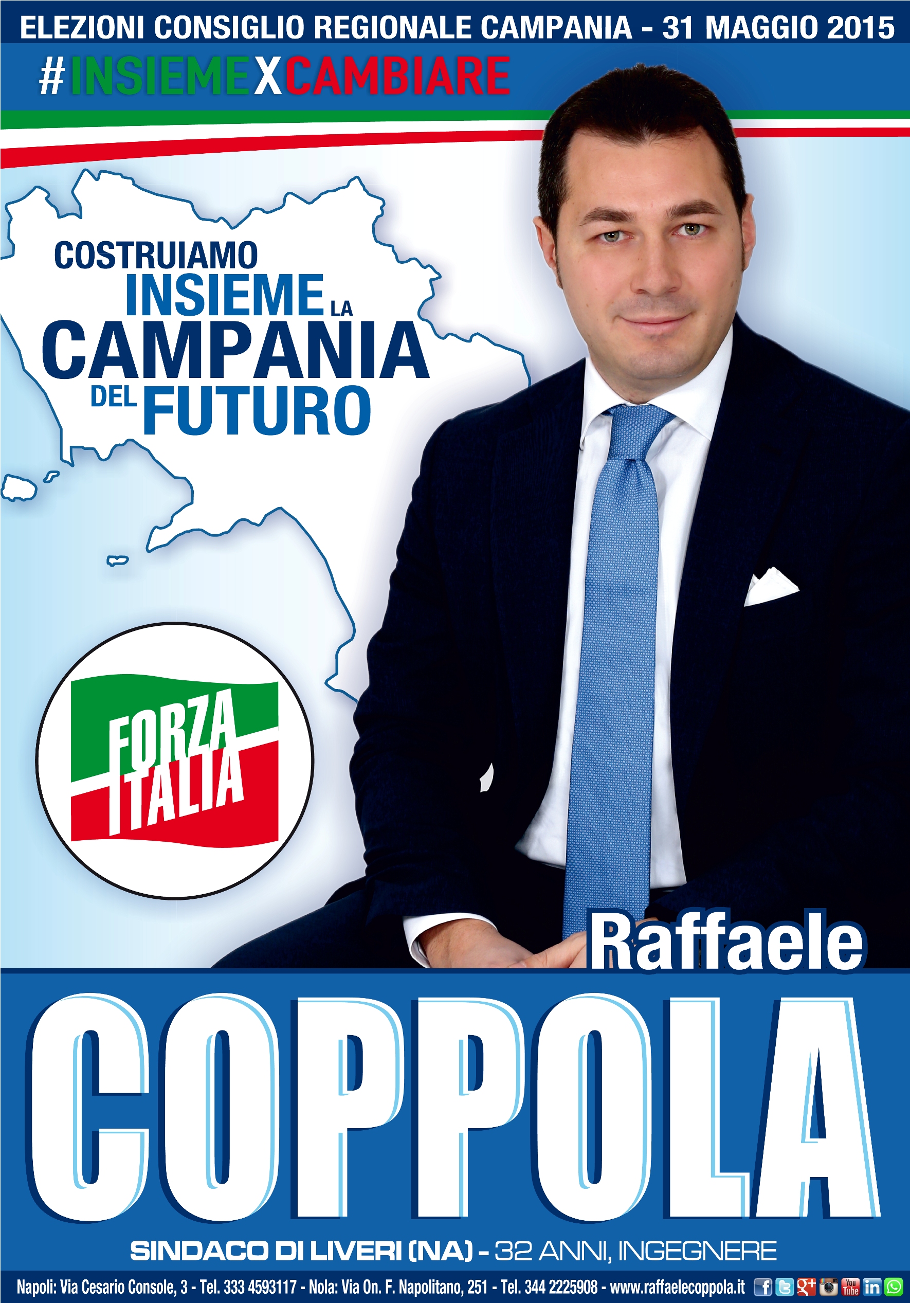 Elezioni Regionali: Raffaele Coppola, sindaco di Liveri, si presenta