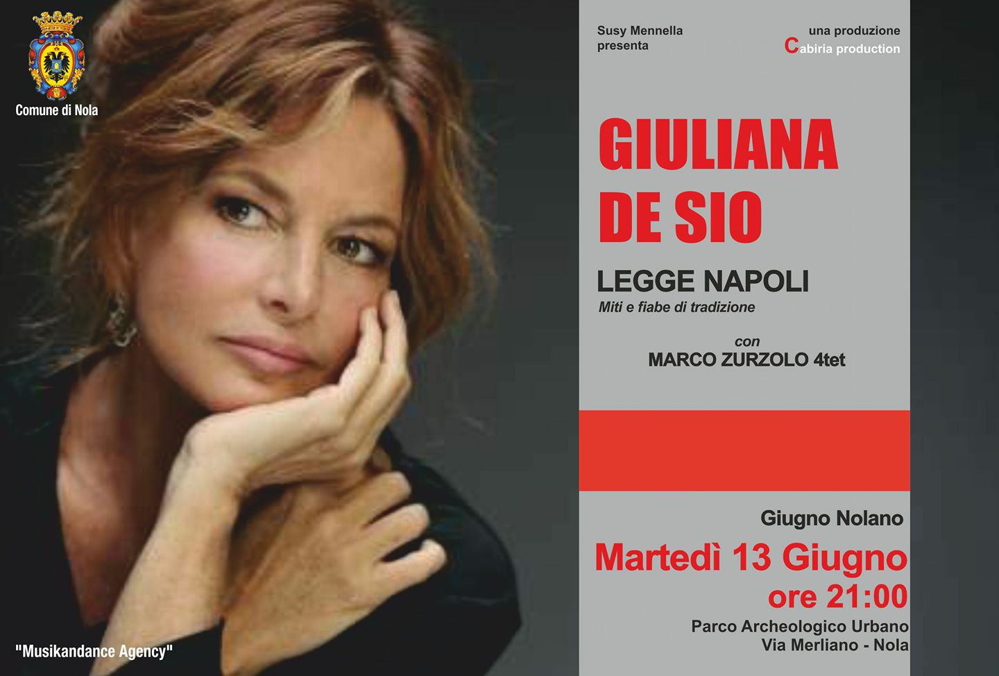 Nola: “Giuliana De Sio legge Napoli”