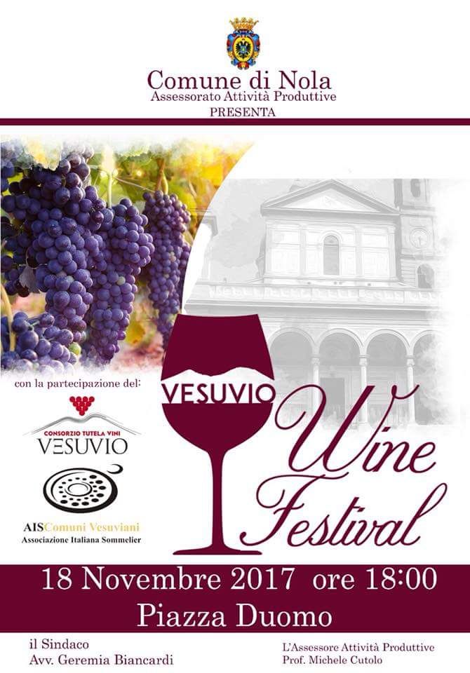 Nola: tutto pronto per il Vesuvio Wine Festival