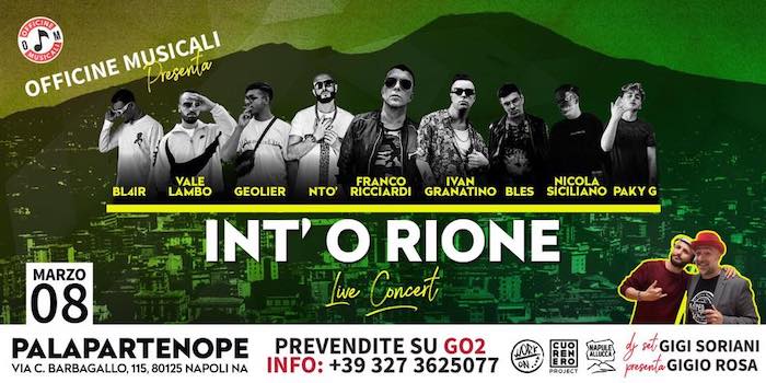 “Int ‘o Rione”: a Napoli in concerto il top della scena Urban napoletana