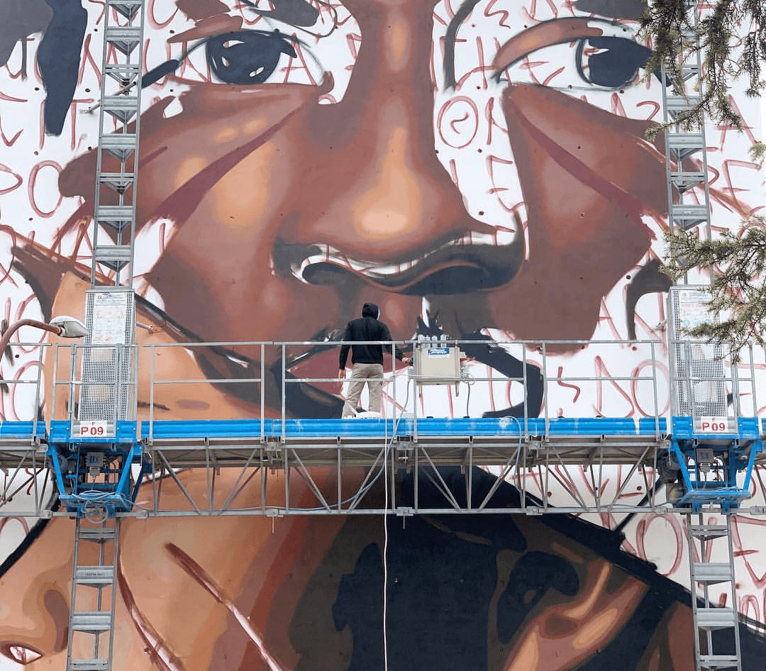 Palma Campania: nuovo murales di Jorit nel segno dei rivoluzionari