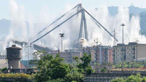 Il Ponte Morandi di Genova non esiste più, ultimata la demolizione