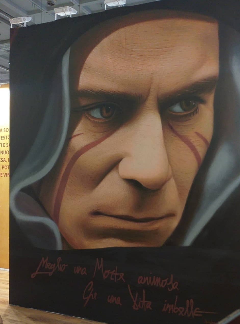 Jorit ha dipinto il volto di Giordano Bruno a Milano