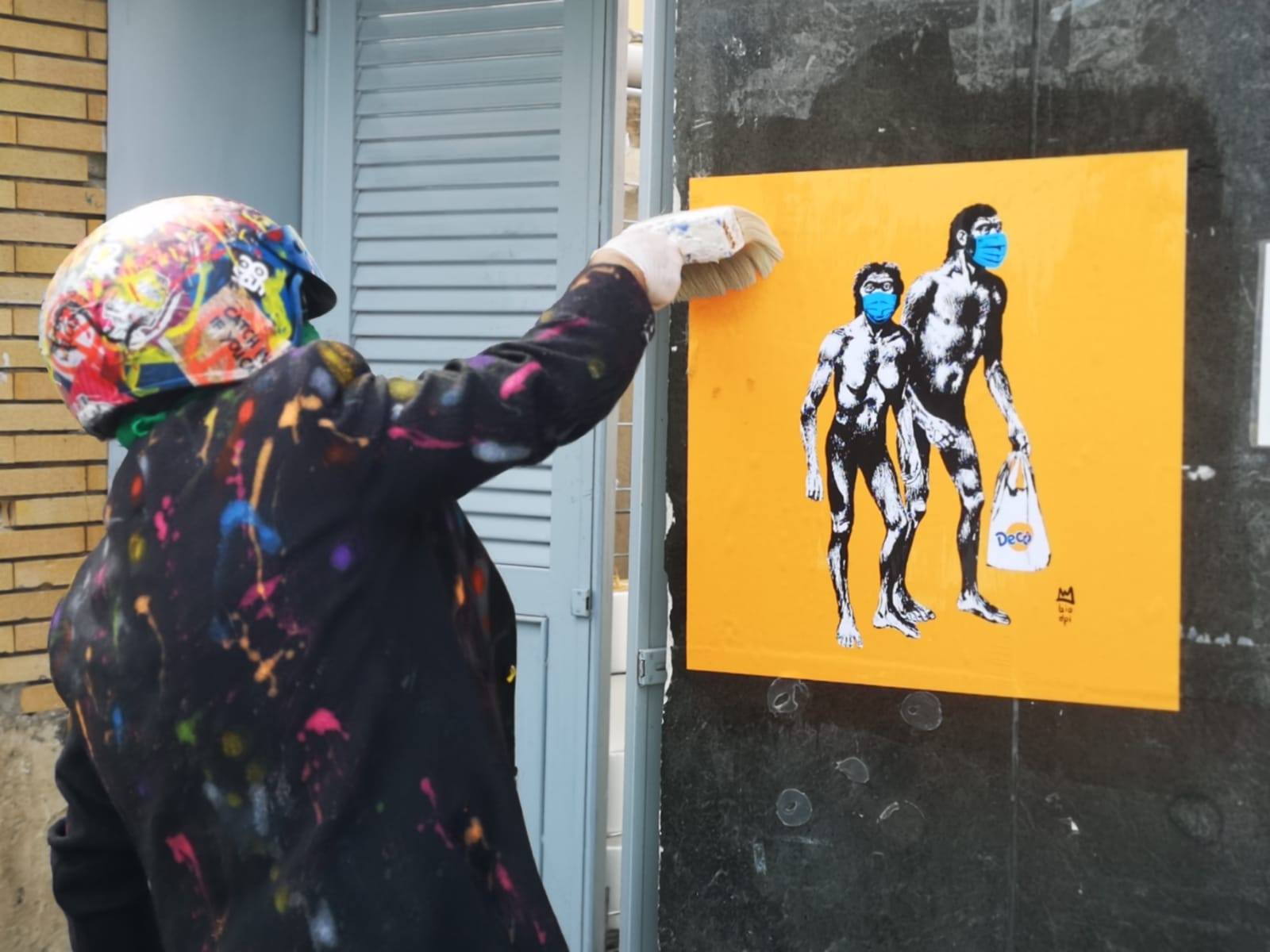 Il coronavirus non ferma la street art: a Forio d’Ischia nasce “Lockdown Social”