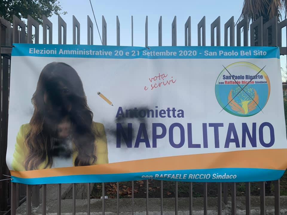 San Paolo Bel Sito: vandalizzati striscioni elettorali di due candidati