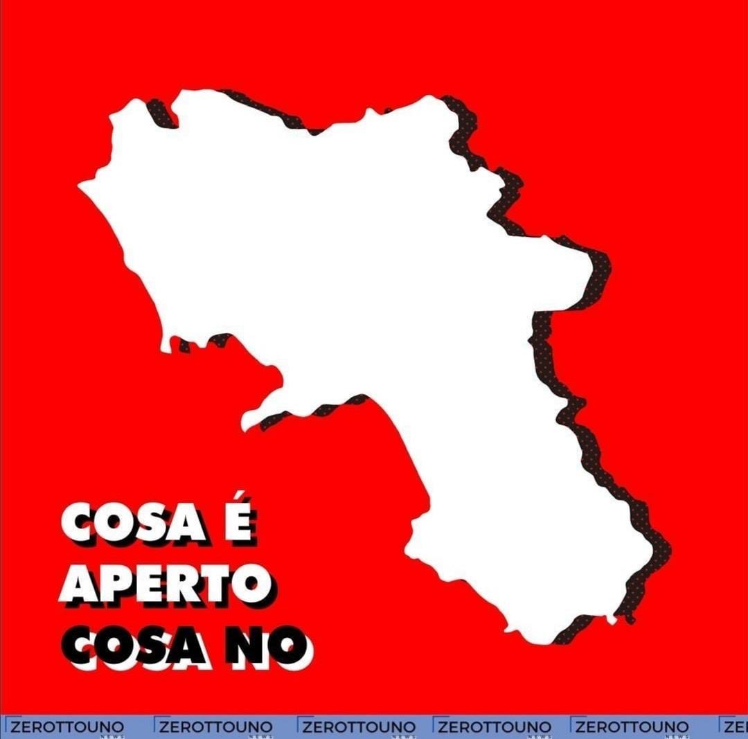 Campania in zona rossa: cosa resta aperto