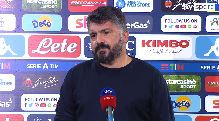 Napoli, Gattuso: “Tutti sappiamo chi è stato Maradona, ma c’è troppa gente senza mascherine”