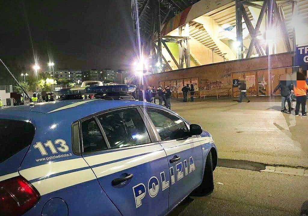 Napoli-Atalanta: sanzionati 15 parcheggiatori abusivi e denunciati due tifosi