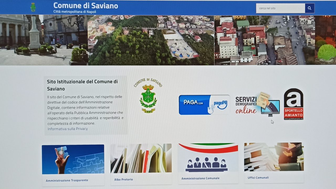Saviano: attivo il servizio online del Comune, certificati digitali gratuiti e in maniera autonoma