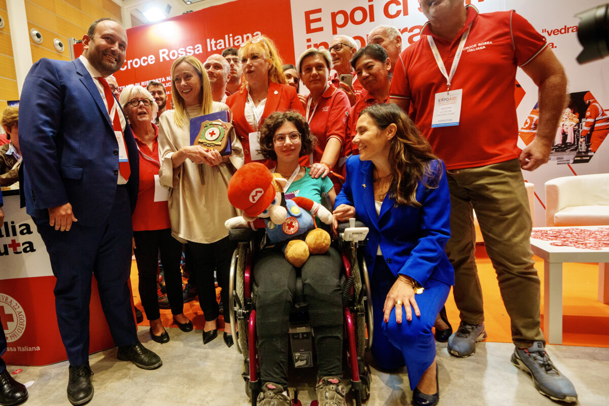 Meloni inaugura l’Expo Aid, l’evento nazionale dedicato alle disabilità e al Terzo Settore