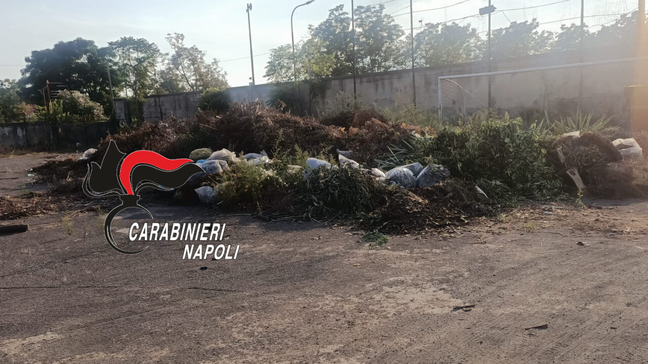San Paolo Bel Sito: quintali di rifiuti nel campo sportivo, denunciato imprenditore