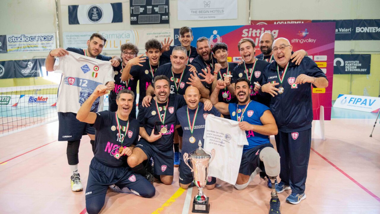 Il Nola vince ancora la Coppa Italia di Sitting Volley: è il terzo trofeo della stagione