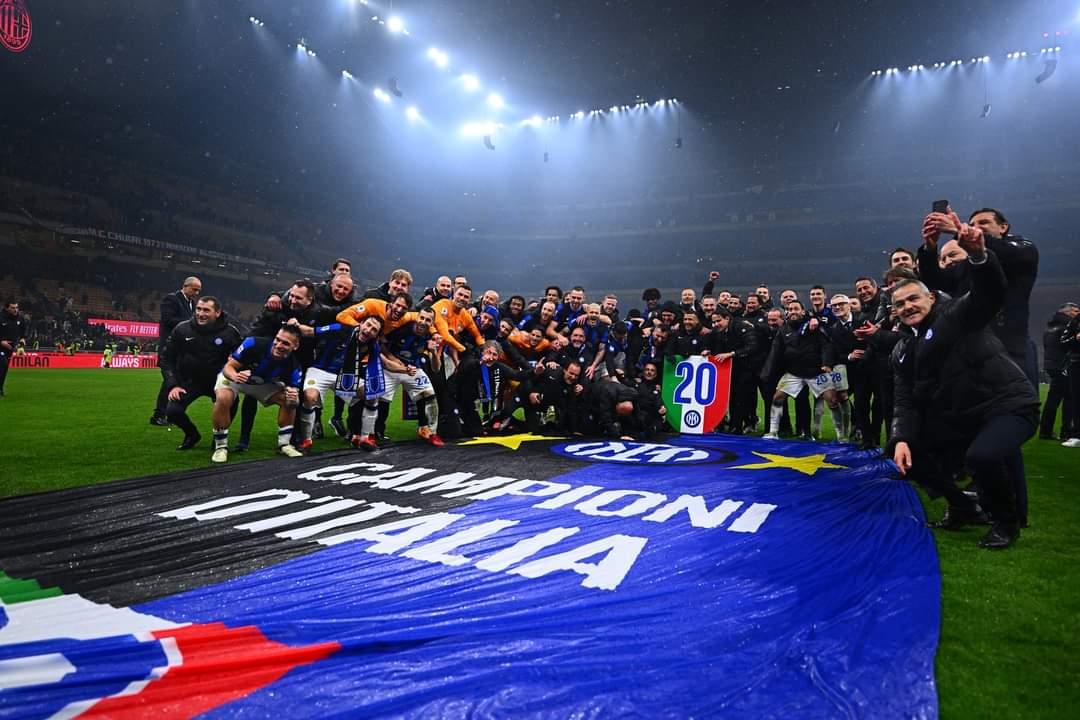 L’Inter ha vinto lo Scudetto: è campione d’Italia per la ventesima volta