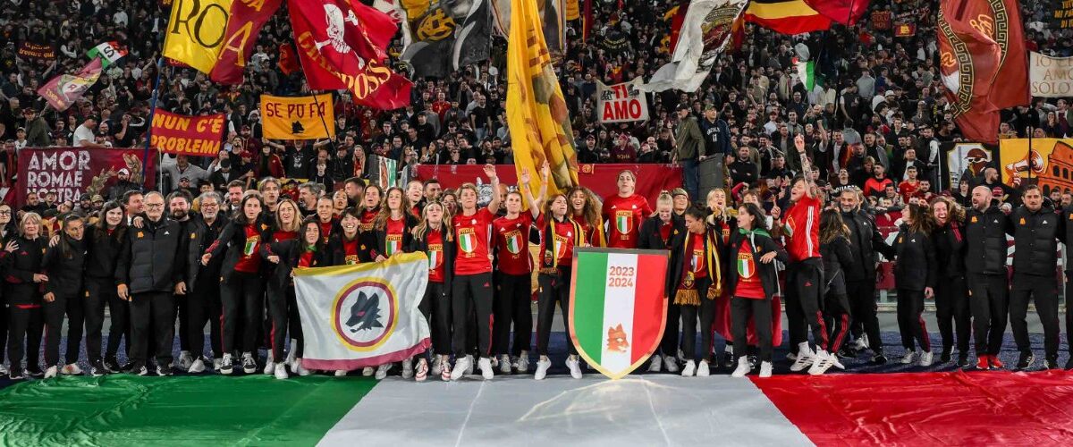 La Roma Femminile è campione d’Italia: è super festa all’Olimpico